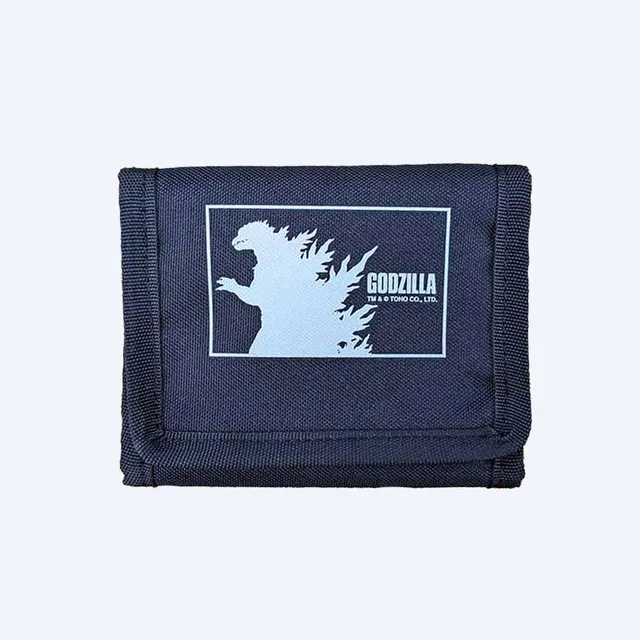 godzilla-tri-fold-wallet-mini-geldbeutel-nylon-schwarz image 1