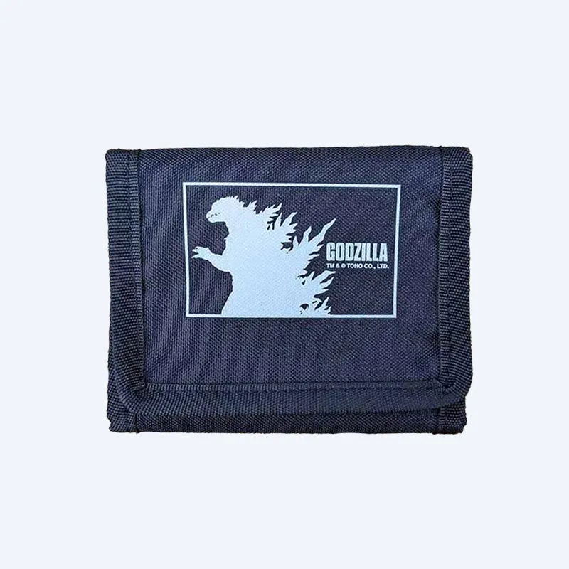 godzilla-tri-fold-wallet-mini-geldbeutel-nylon-schwarz image 1