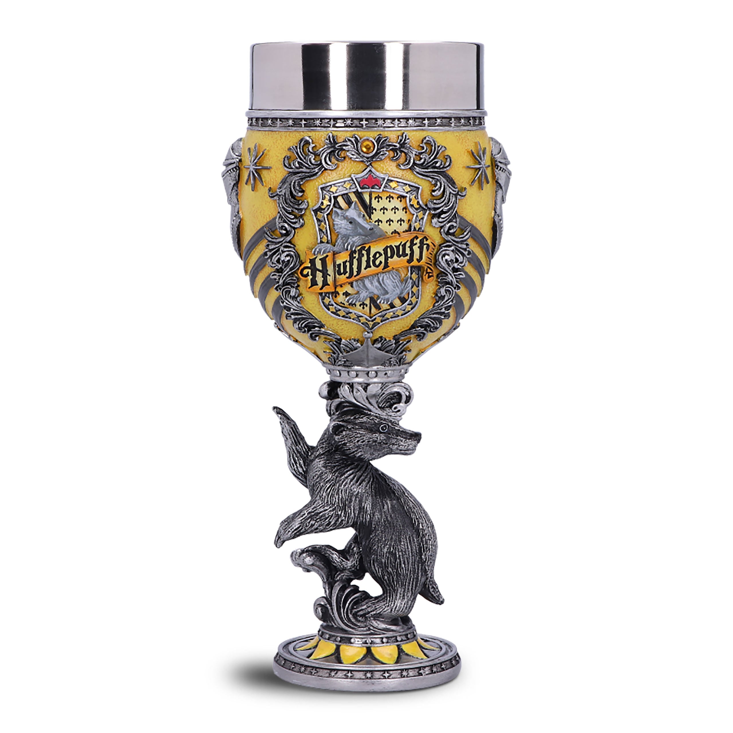 harry-potter-hufflepuff-logo-kelch-deluxe-becher-deko image 2