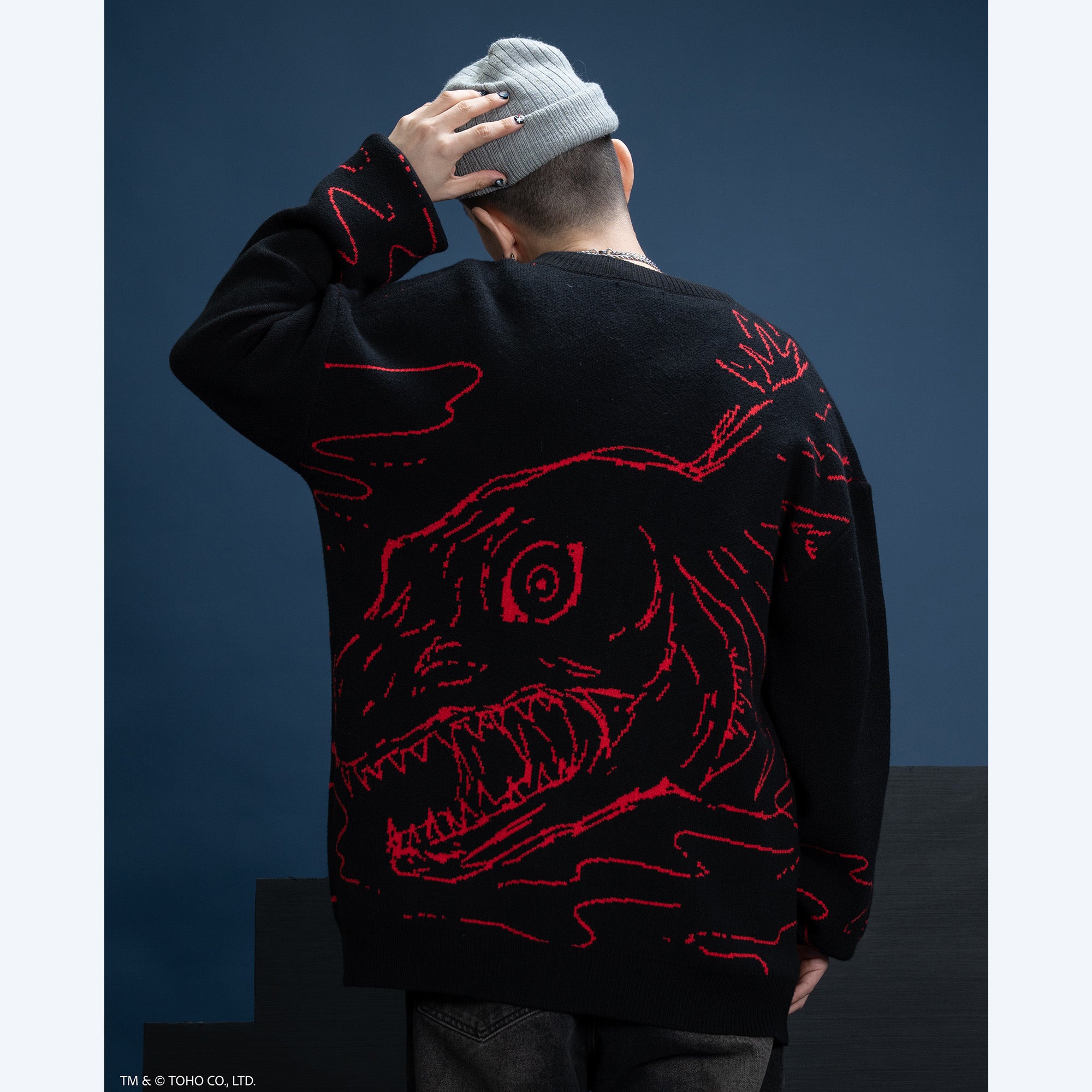 godzilla-kamata-kun-cardigan-strickjacke-shin-viskose image 7