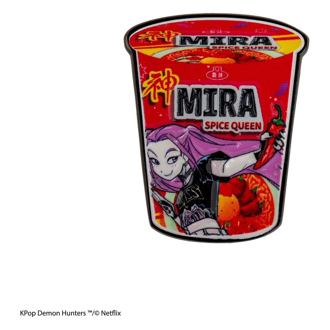 kpop-demon-hunters-mira-spice-queen-noodles-pin image 1