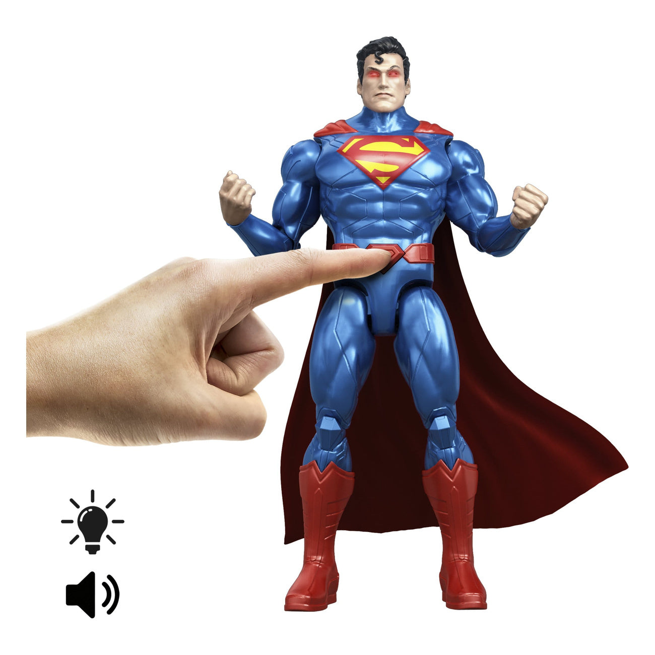 dc-premier-superman-actionfigur-heat-vision-sound-licht image 3