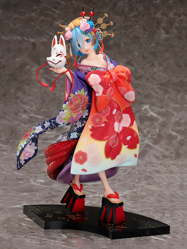 furyu-f-nex-rem-figur-oiran-dochu-1-7-kimono image 1