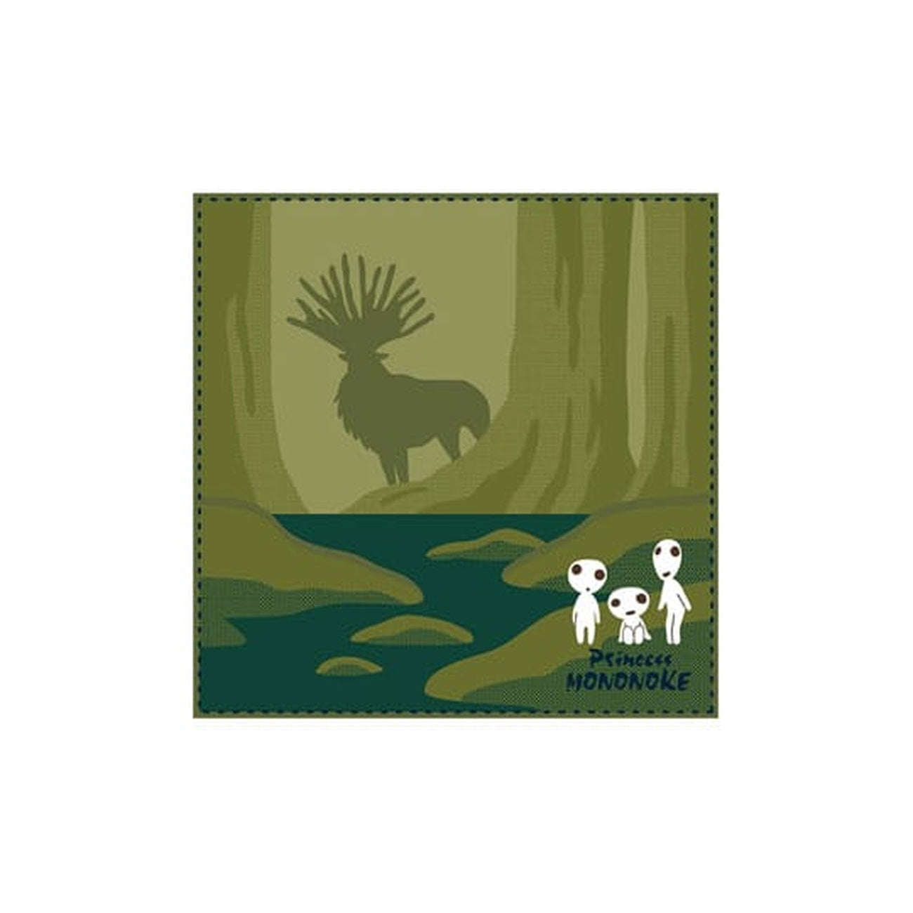 studio-ghibli-mini-handtuch-prinzessin-mononoke-baumwolle image 1
