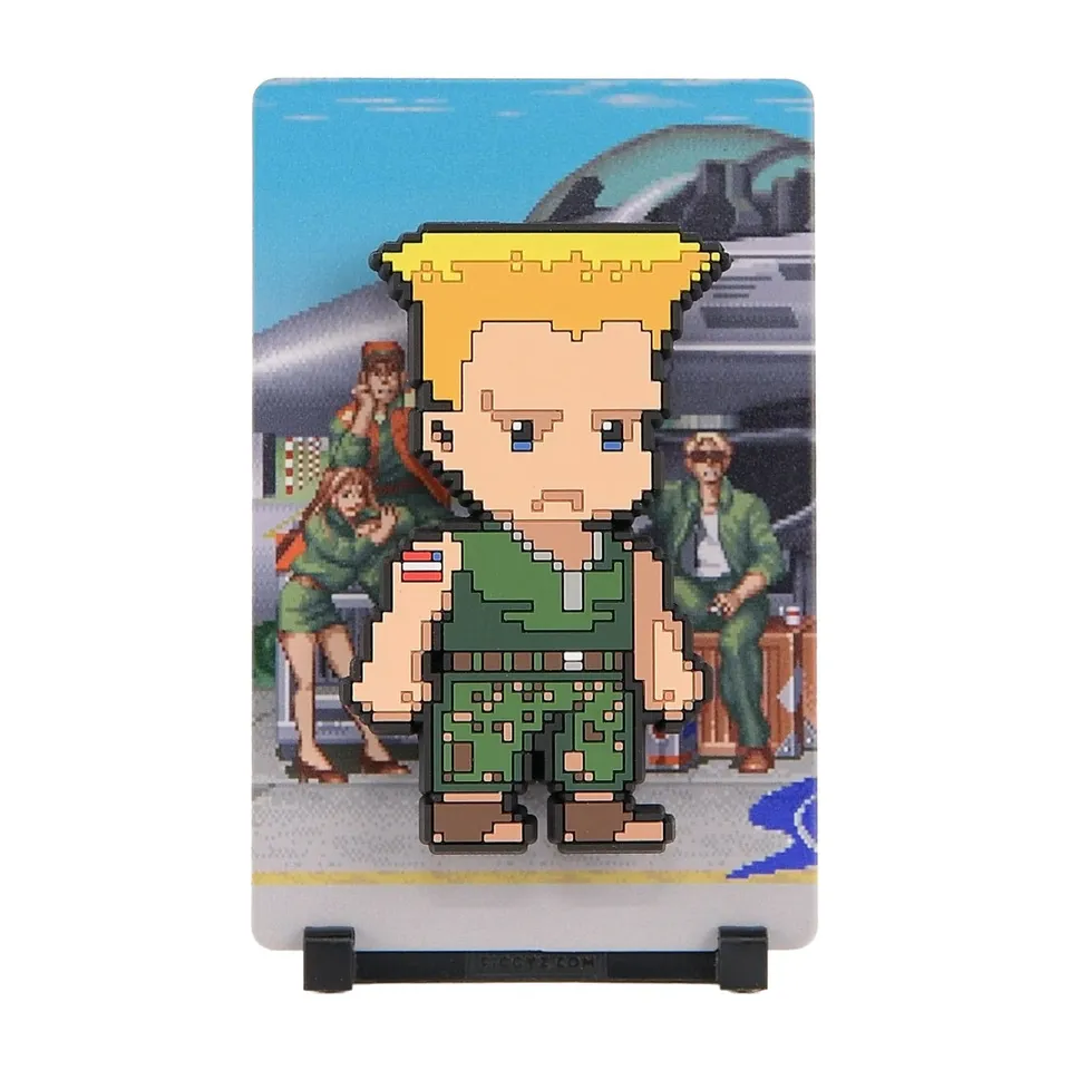 street-fighter-2-figgyz-guile-magnet-sammelfigur-11-cm-pixel image 1