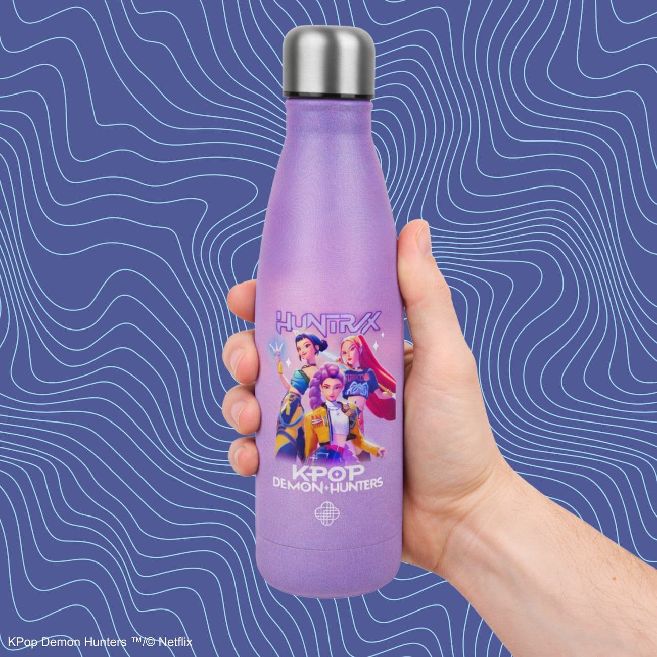 kpop-demon-hunters-huntr-x-trinkflasche-edelstahl-500-ml image 2