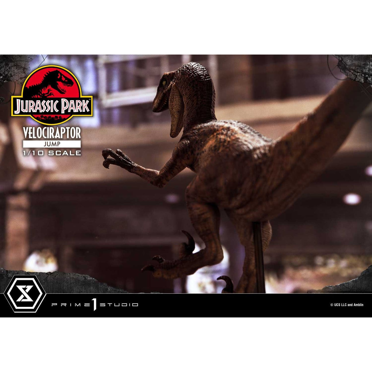 jurassic-park-velociraptor-jump-statue-21-cm-1-10-sammlerfigur image 7
