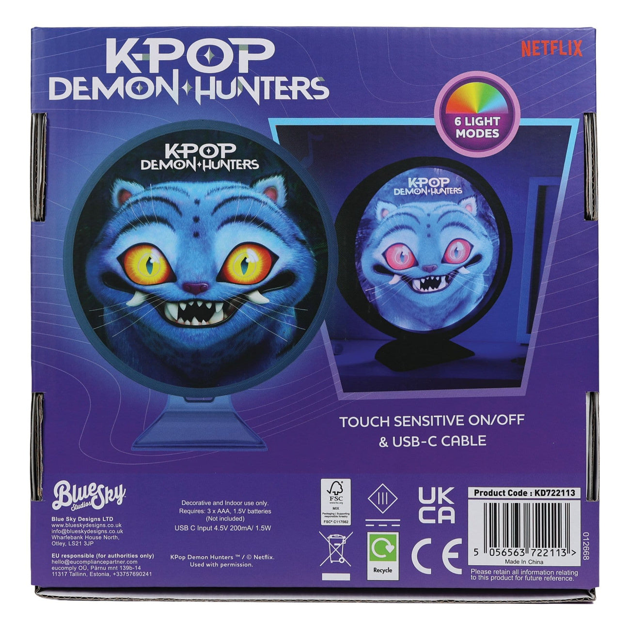 kpop-demon-hunters-derpy-mood-light-lampe-11-cm-usb-c image 2