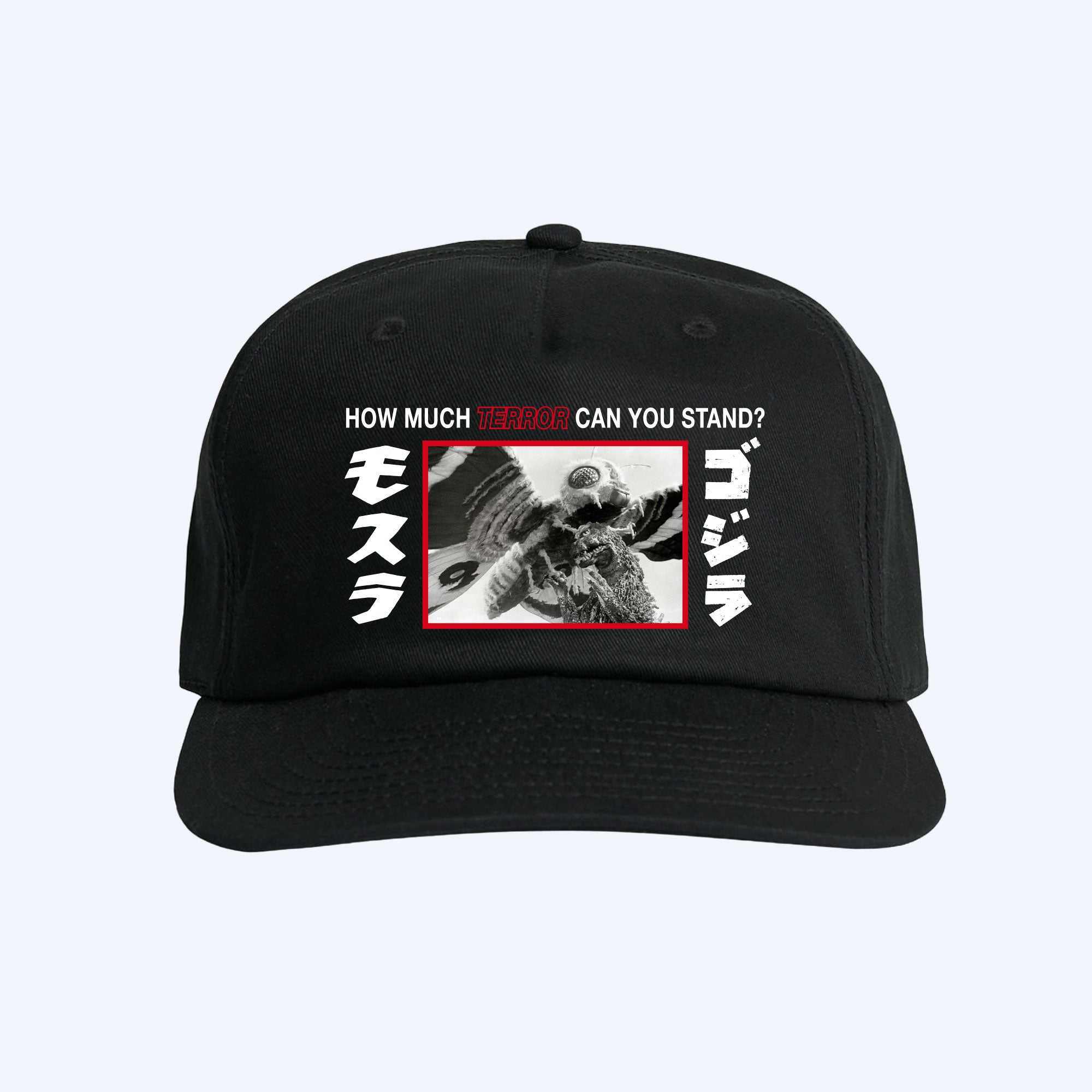 godzilla-mothra-terror-black-5-panel-cap-snapback-schwarz image 1