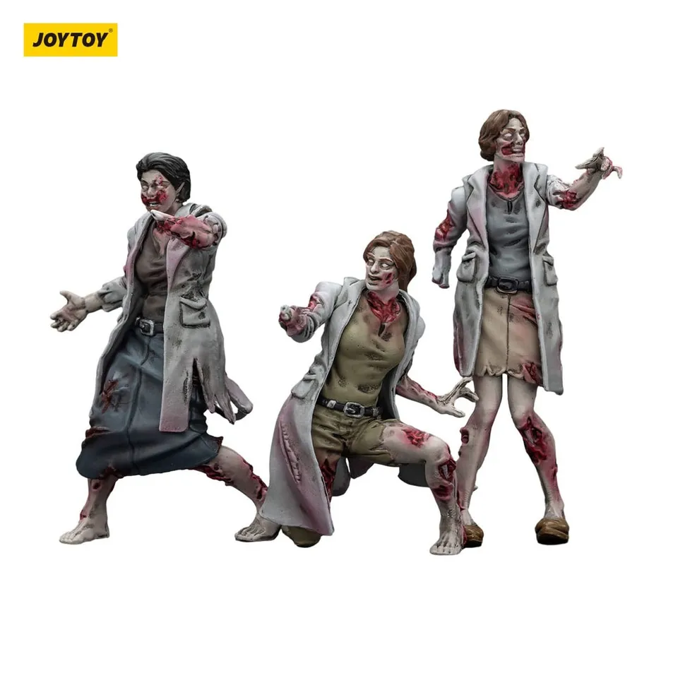 elbenwald-zombie-dark-source-medics-actionfiguren-3er-pack-8-cm image 1