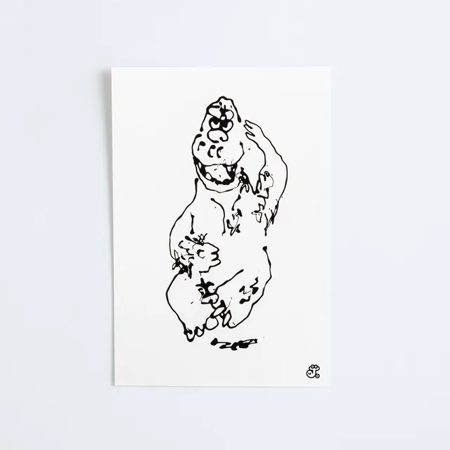 godzilla-the-art-james-jarvis-postkarte-papier-10x14-cm image 1