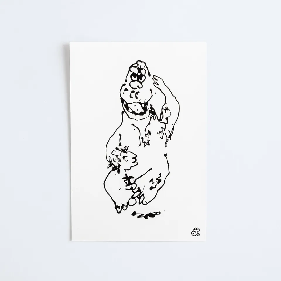 godzilla-the-art-james-jarvis-postkarte-papier-10x14-cm image 1