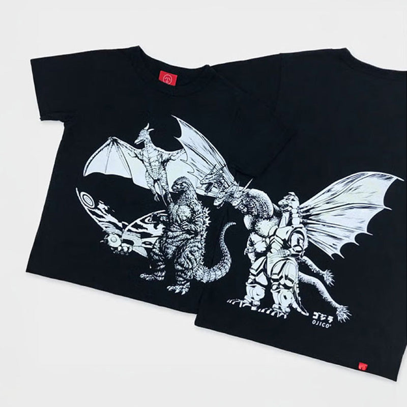 godzilla-ojico-glow-monsters-t-shirt-schwarz-baumwolle image 3