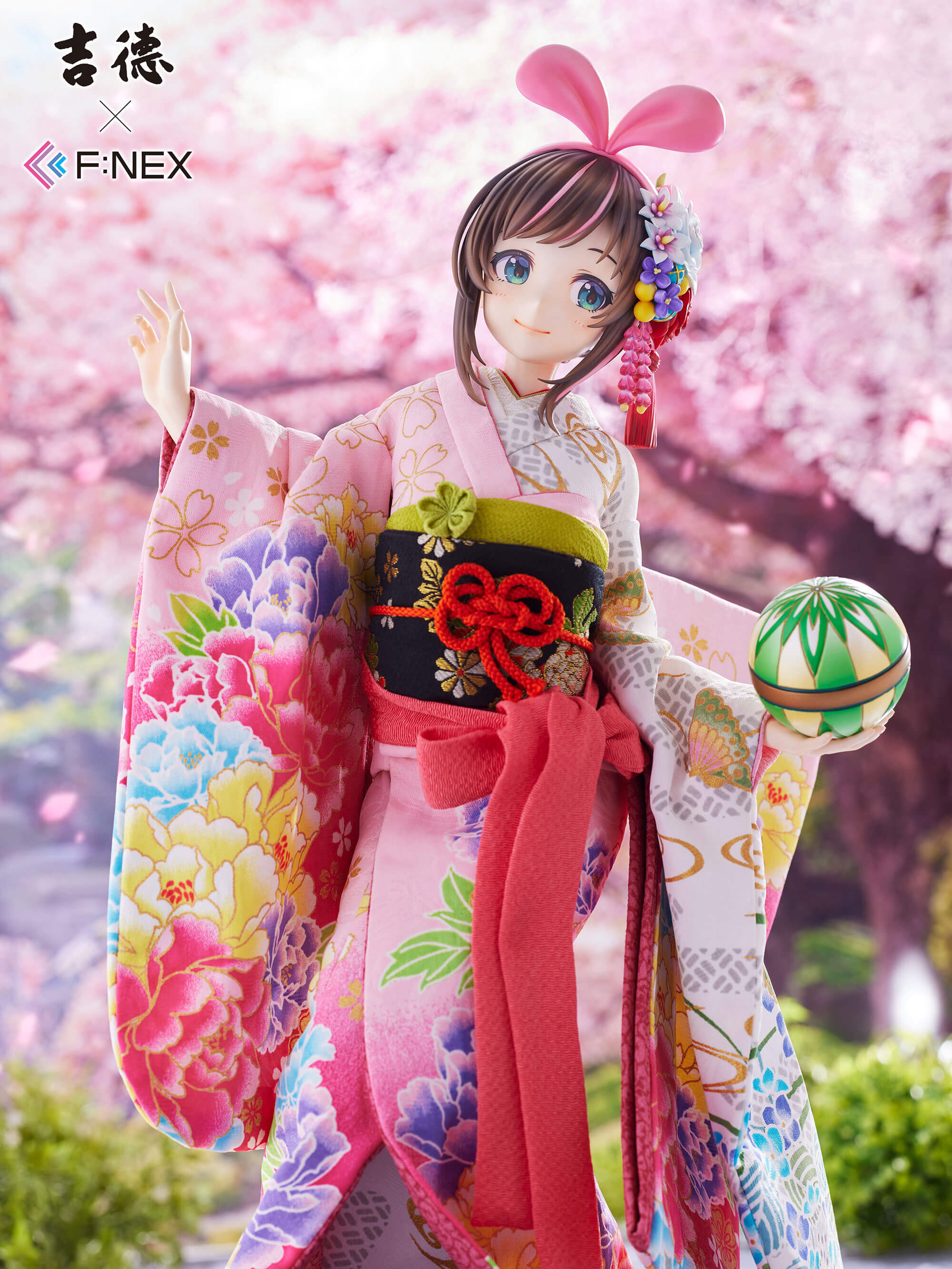 furyu-f-nex-kizuna-ai-figur-1-4-japanpuppe-vtuber-kimono image 2