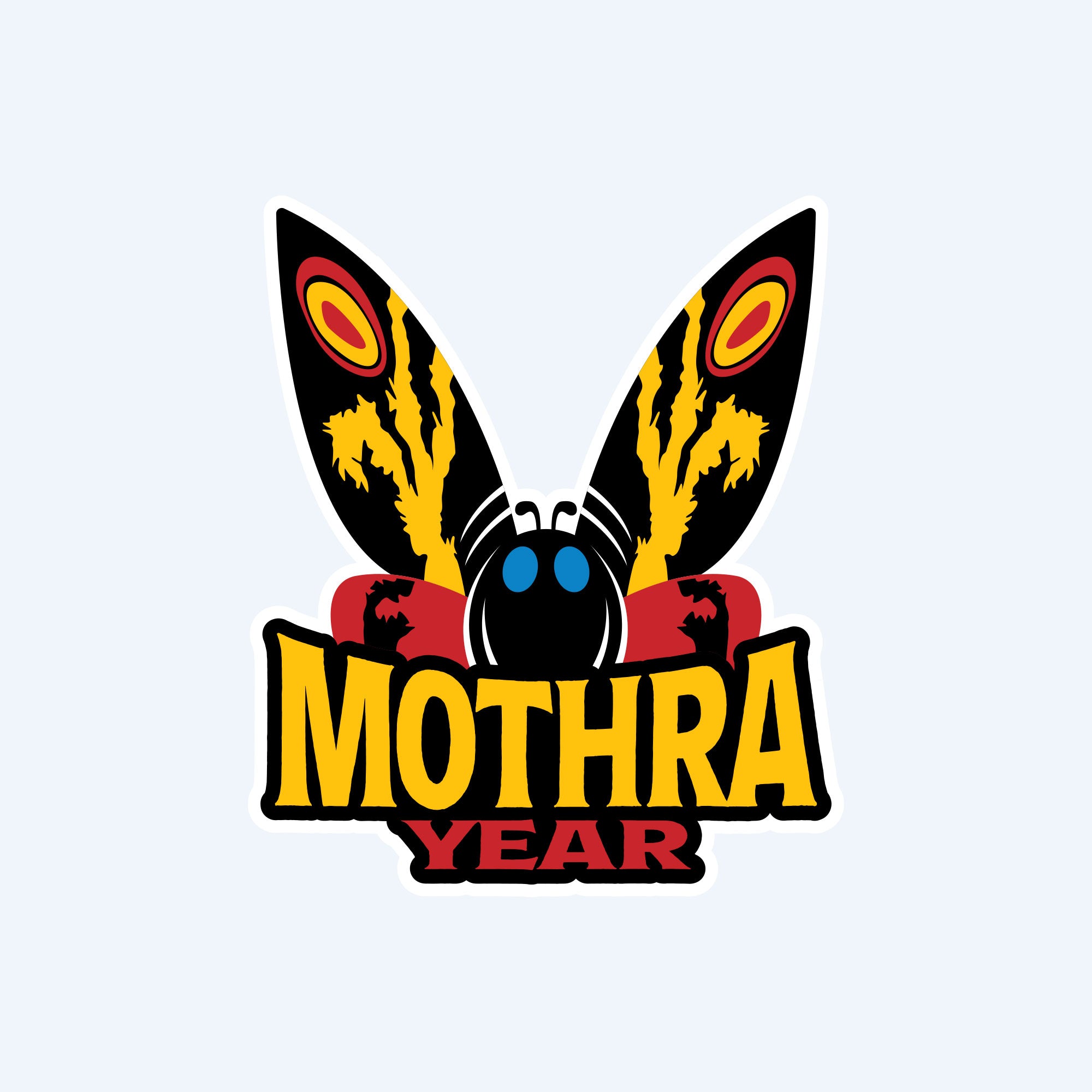 mothra-sticker-4-pack-vinyl-aufkleber-set-bunt image 3