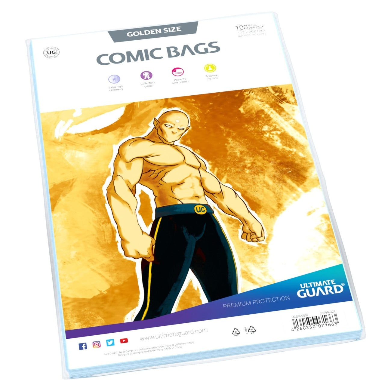 ultimate-guard-comic-bags-standard-golden-size-100-st-ck image 2