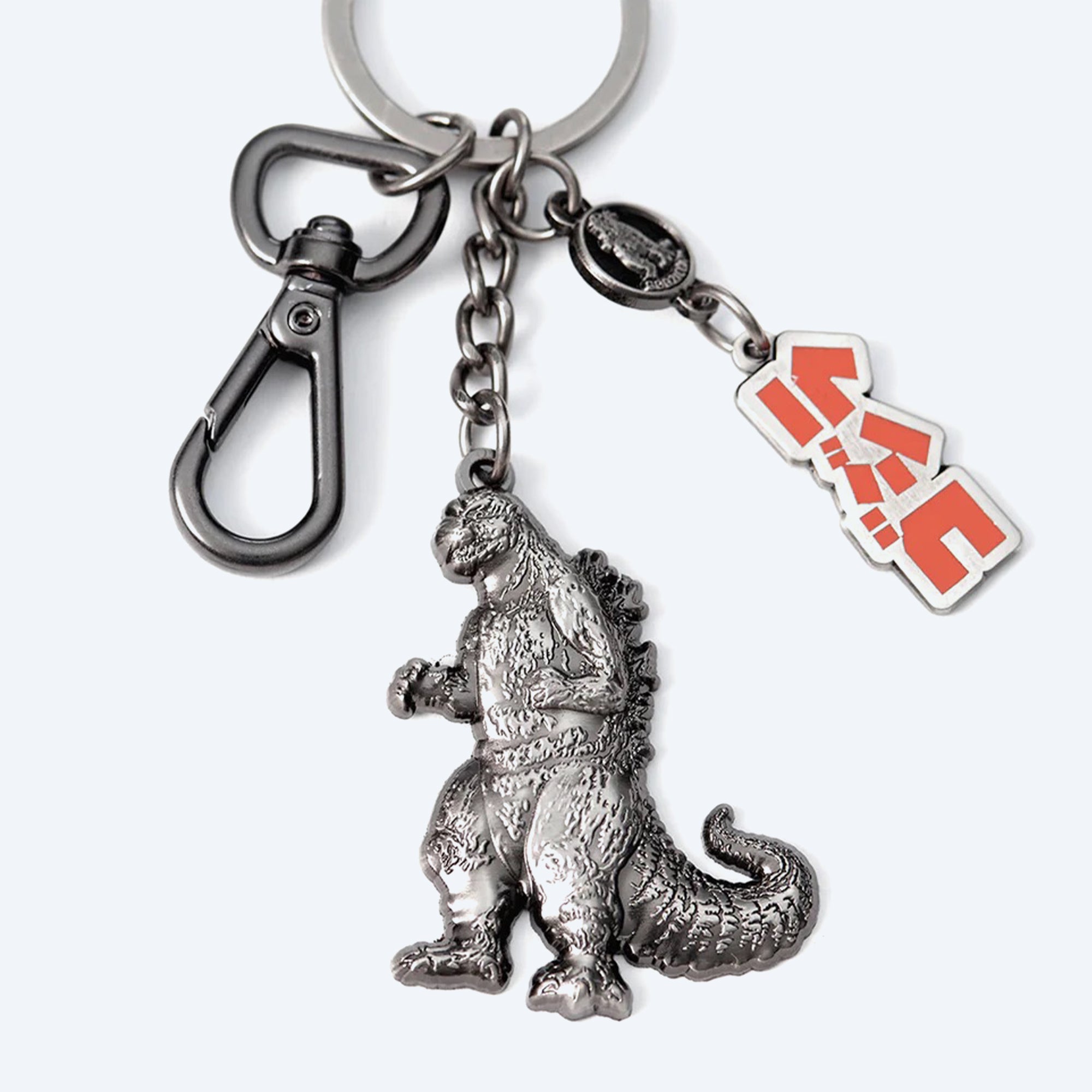 godzilla-keyclip-schl-sselanh-nger-messing-antik-nickel-5cm image 1