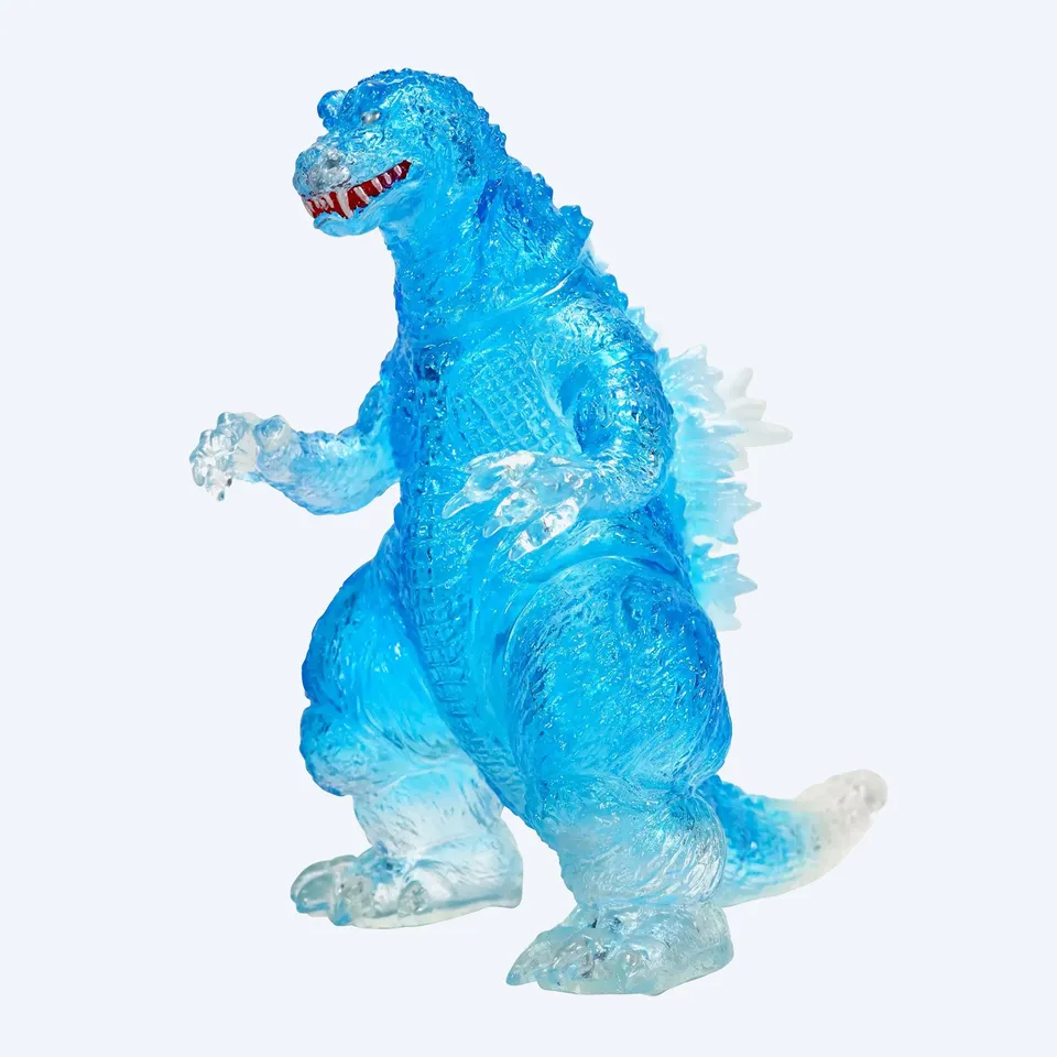 ccp-middle-size-godzilla-ex-2001-clear-blue-vinyl-figur image 1