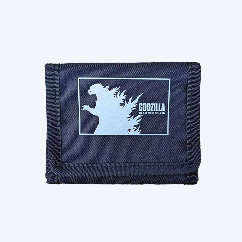 godzilla-tri-fold-wallet-mini-geldbeutel-nylon-schwarz image 1