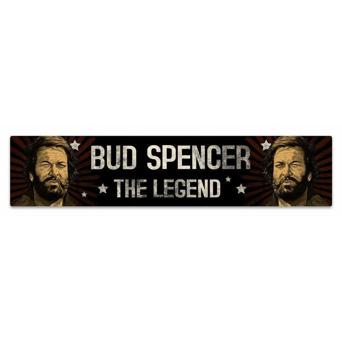 bud-spencer-the-legend-blechschild-mit-magnet-16-x-3-5-cm image 1