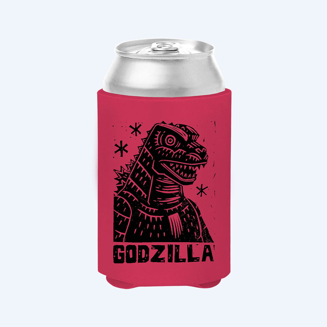 godzilla-pbr-portrait-koozie-dosenk-hler-12oz-polyester image 1