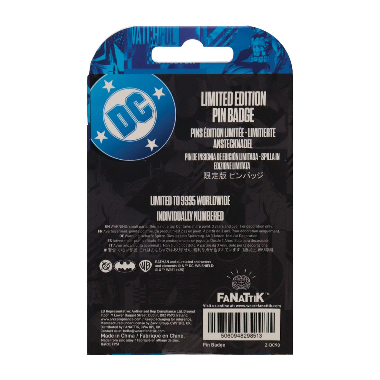elbenwald-dc-batman-gotham-city-guardian-ansteck-pin-limitiert image 2