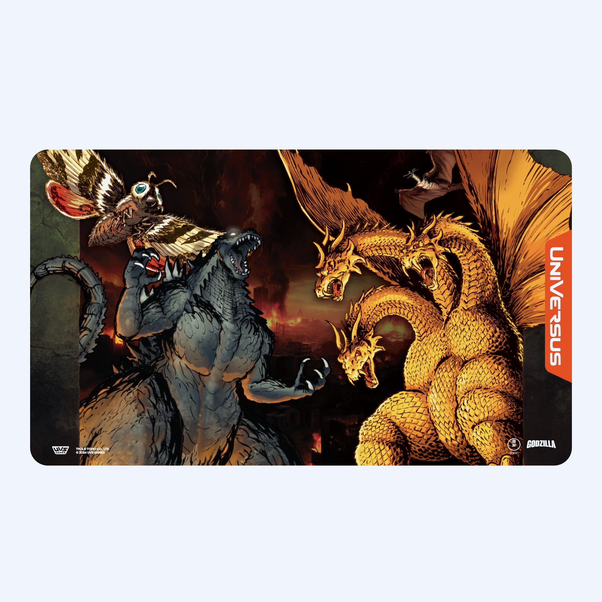 godzilla-home-games-four-kaiju-challenger-spielmatte-61x36cm image 1