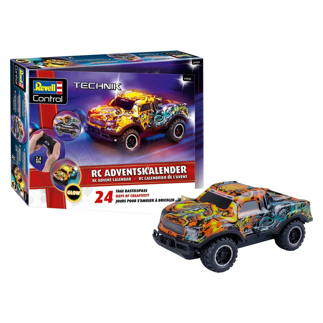 revell-control-adventskalender-rc-car-christmas-driver-28-cm image 1