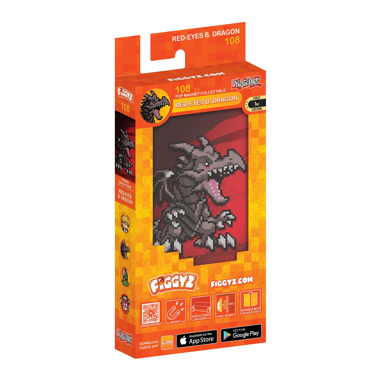 elbenwald-yu-gi-oh-figgyz-magnet-sammelfigur-red-eyes-b-dragon-11cm image 2