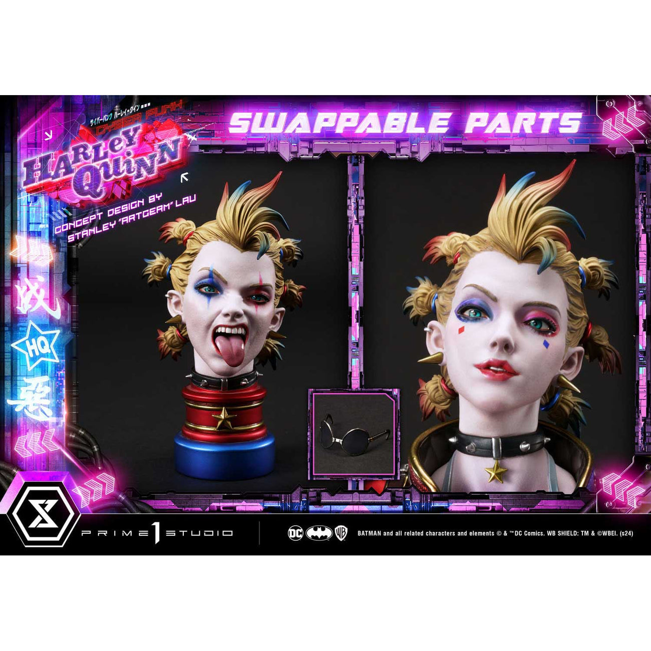 batman-ultimate-premium-masterline-cyberpunk-statue-led image 3