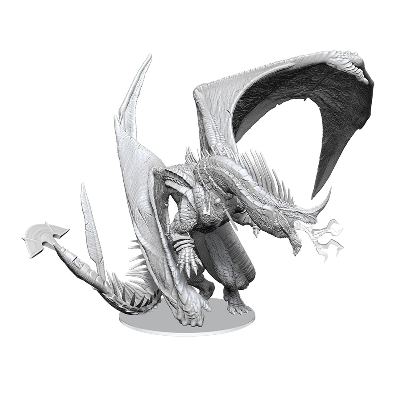 d-d-nolzur-s-marvelous-miniatur-blue-dragon-unbemalt image 1