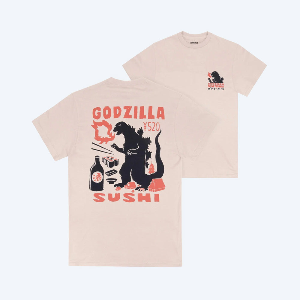 godzilla-sushi-block-print-t-shirt-beige-baumwolle image 5