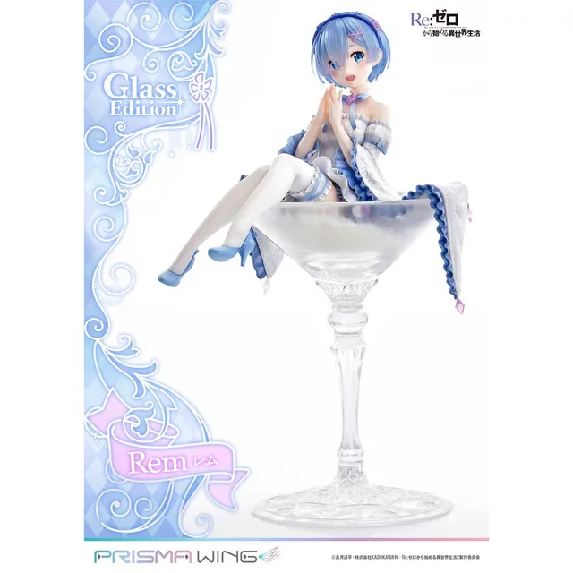 re-zero-rem-prisma-wing-pvc-statue-1-7-glass-edition image 1