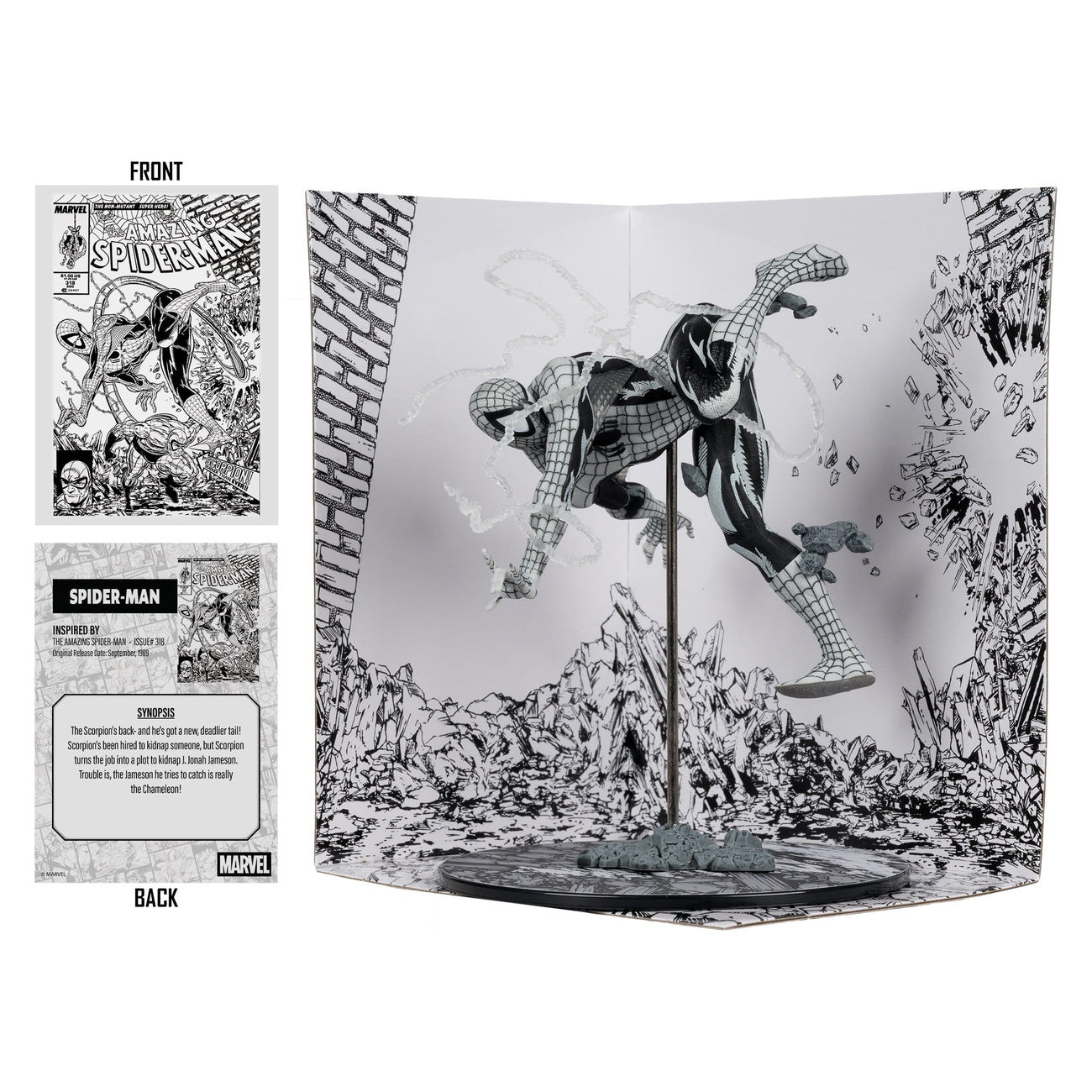 marvel-spider-man-line-art-pvc-statue-1-10-mcfarlane image 2