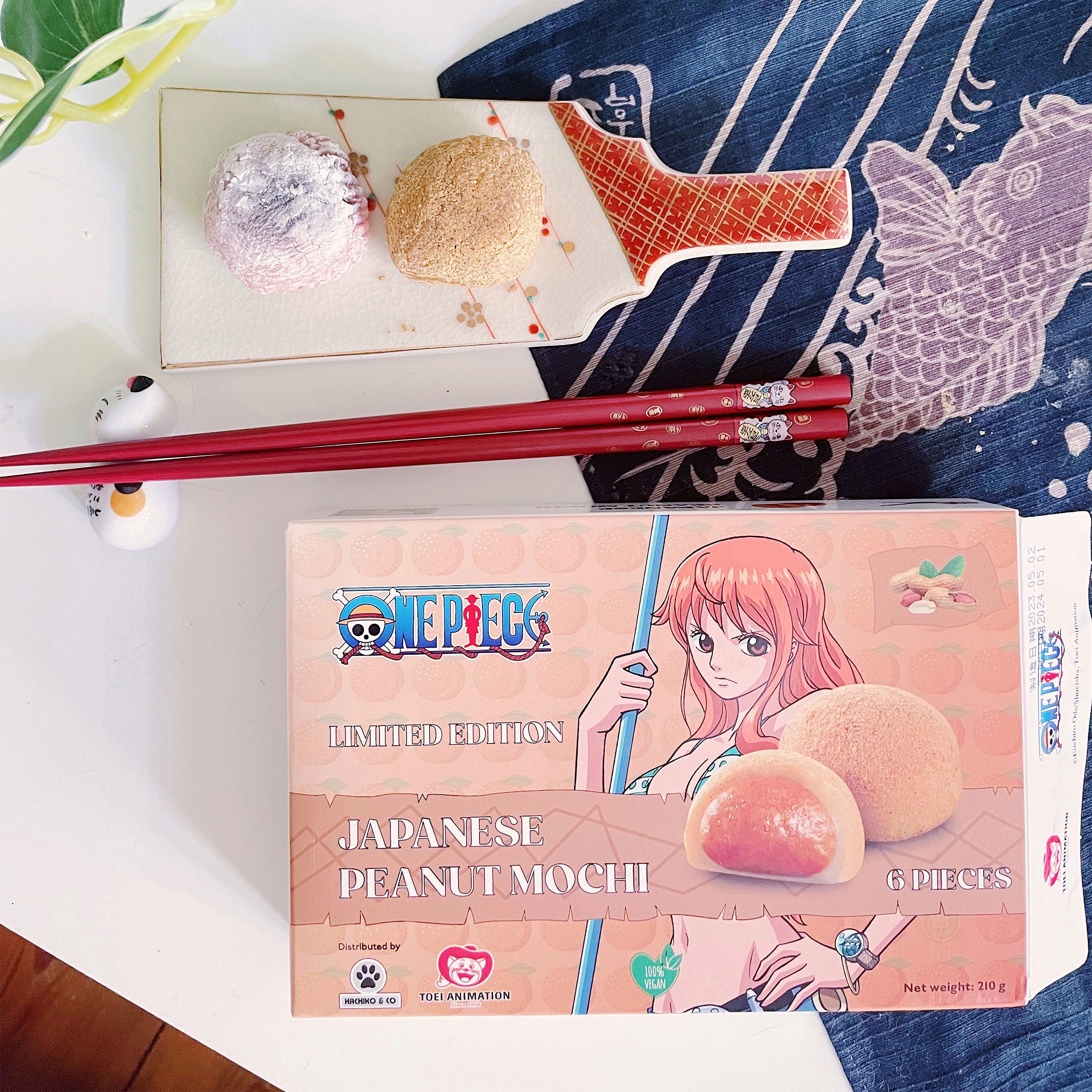 one-piece-nami-mochi-erdnuss-japanischer-snack image 2