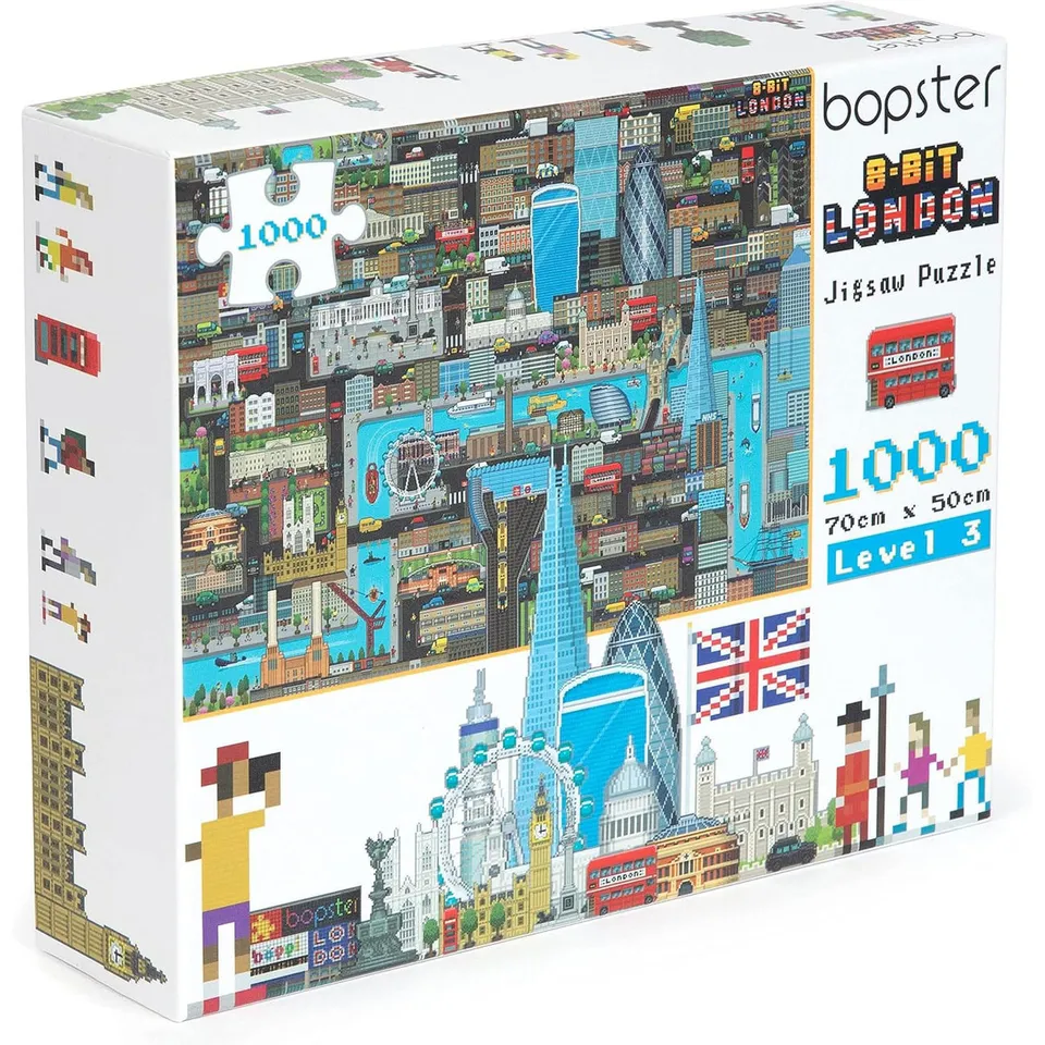 bopster-8-bit-pixel-puzzle-london-level-3-1000-teile-retro image 1