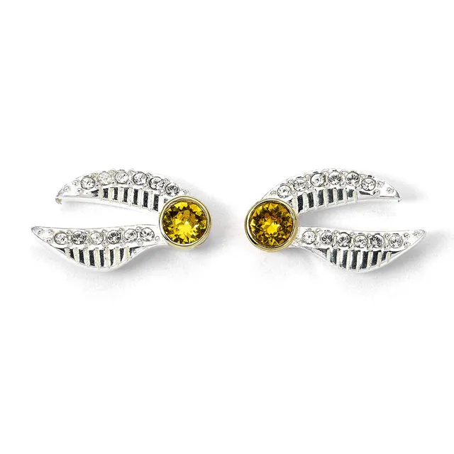 harry-potter-goldener-schnatz-ohrringe-mit-kristallen image 1