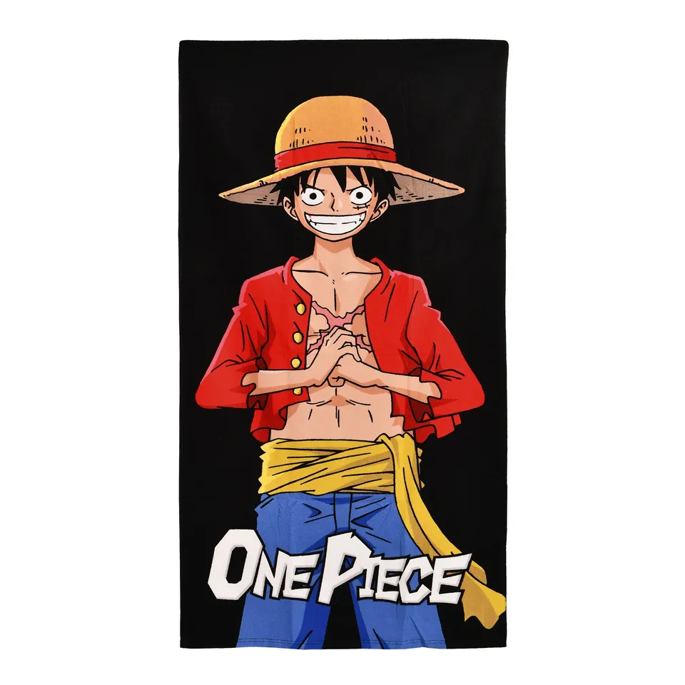 elbenwald-one-piece-luffy-badetuch-70x140-cm image 1