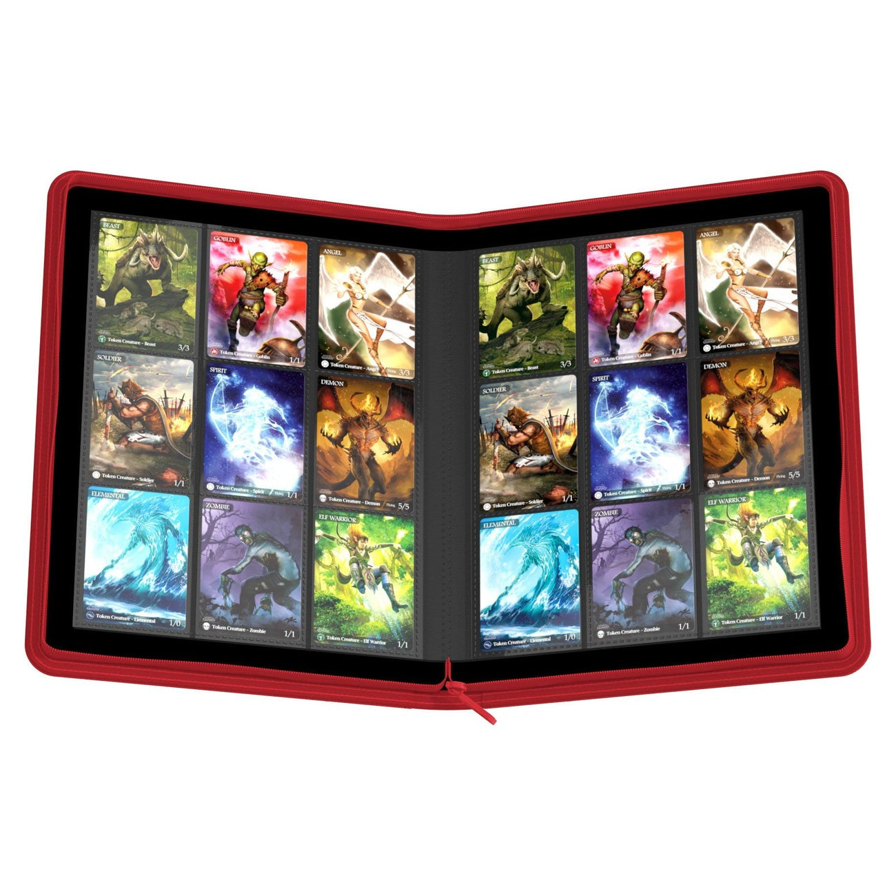 ultimate-guard-zipfolio-360-18-pocket-xenoskin-album-rot image 7