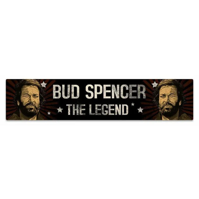 bud-spencer-the-legend-blechschild-mit-magnet-16-x-3-5-cm image 1