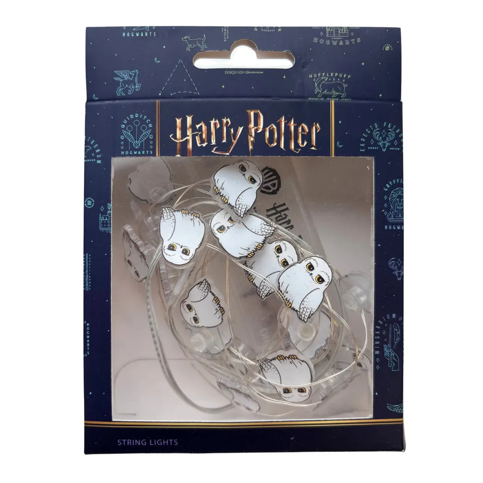 elbenwald-harry-potter-hedwig-lichterkette-eulen-deko image 1