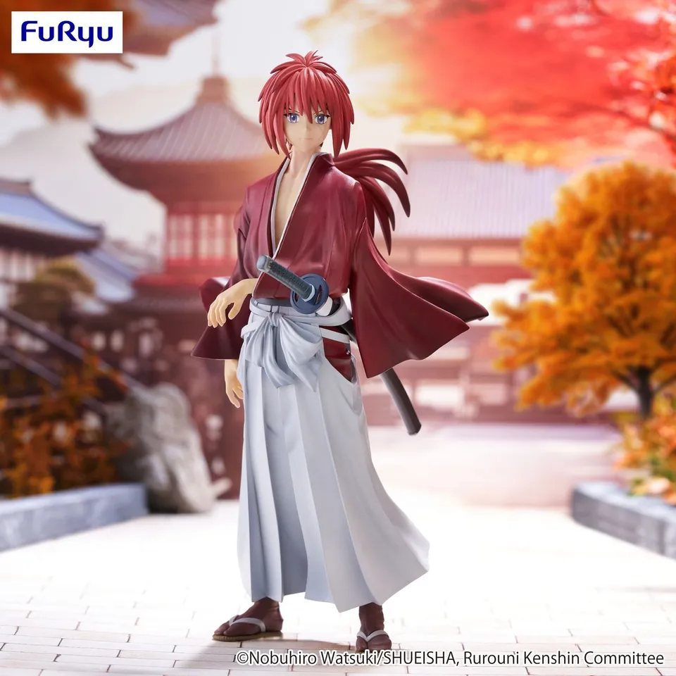 furyu-trio-try-it-kenshin-himura-statue-19-cm-pvc image 1
