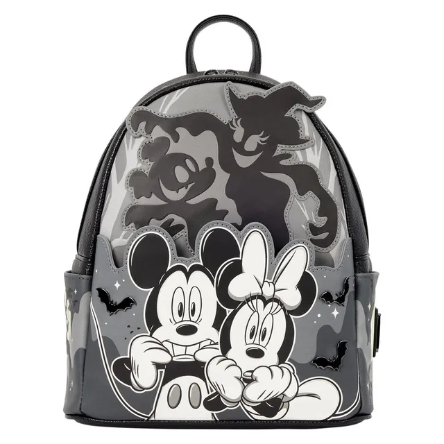 loungefly-mickey-minnie-ghost-mini-rucksack-light-up image 1