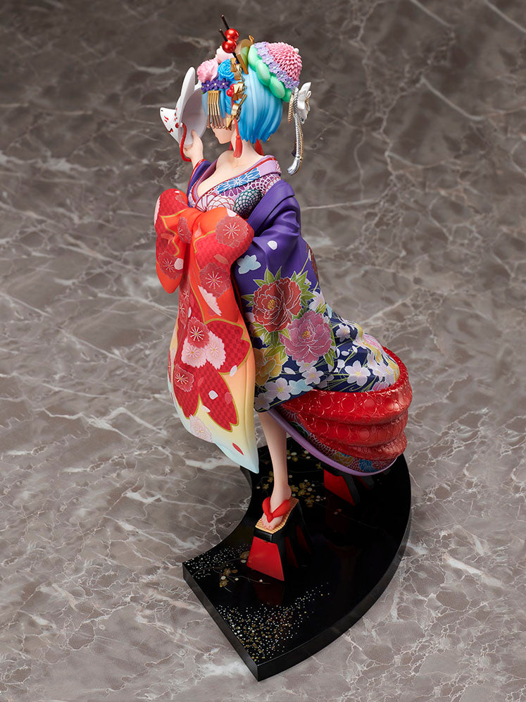 furyu-f-nex-rem-figur-oiran-dochu-1-7-kimono image 4