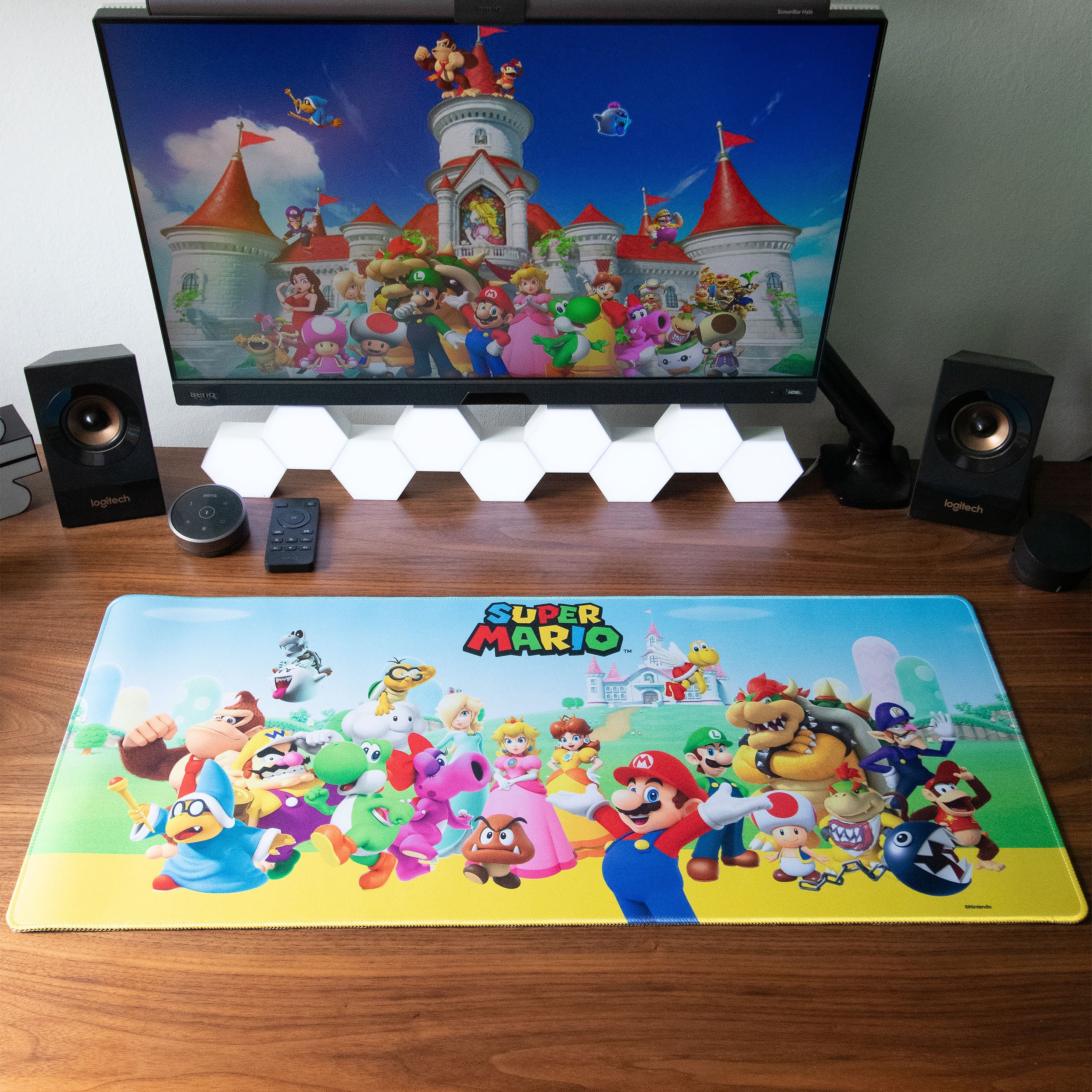 elbenwald-super-mario-allstars-mousepad-xxl-80x35-cm image 3
