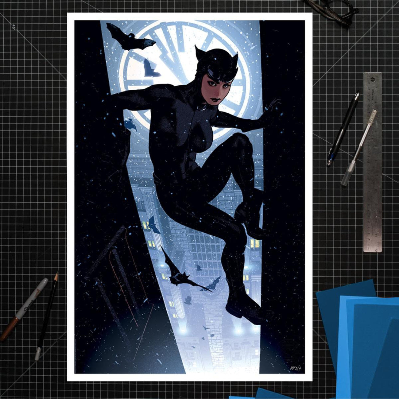 dc-comics-catwoman-kunstdruck-41x61-cm-ungerahmt image 2