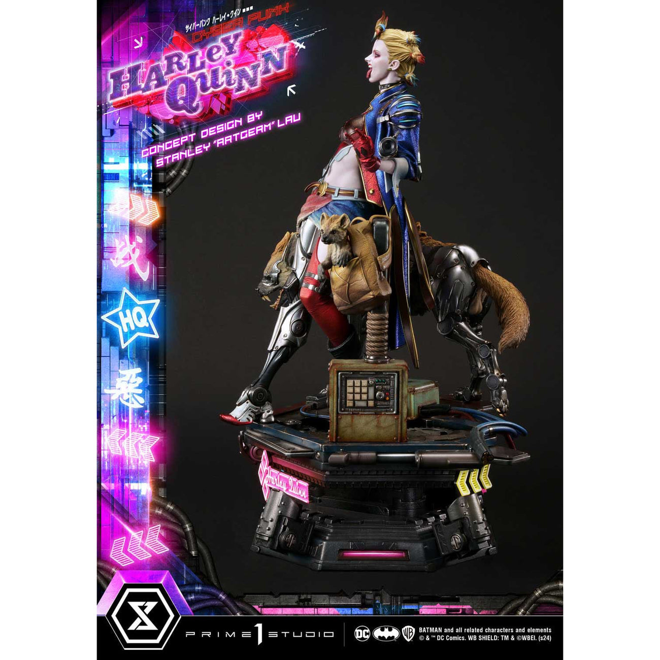 batman-ultimate-premium-masterline-cyberpunk-statue-led image 6