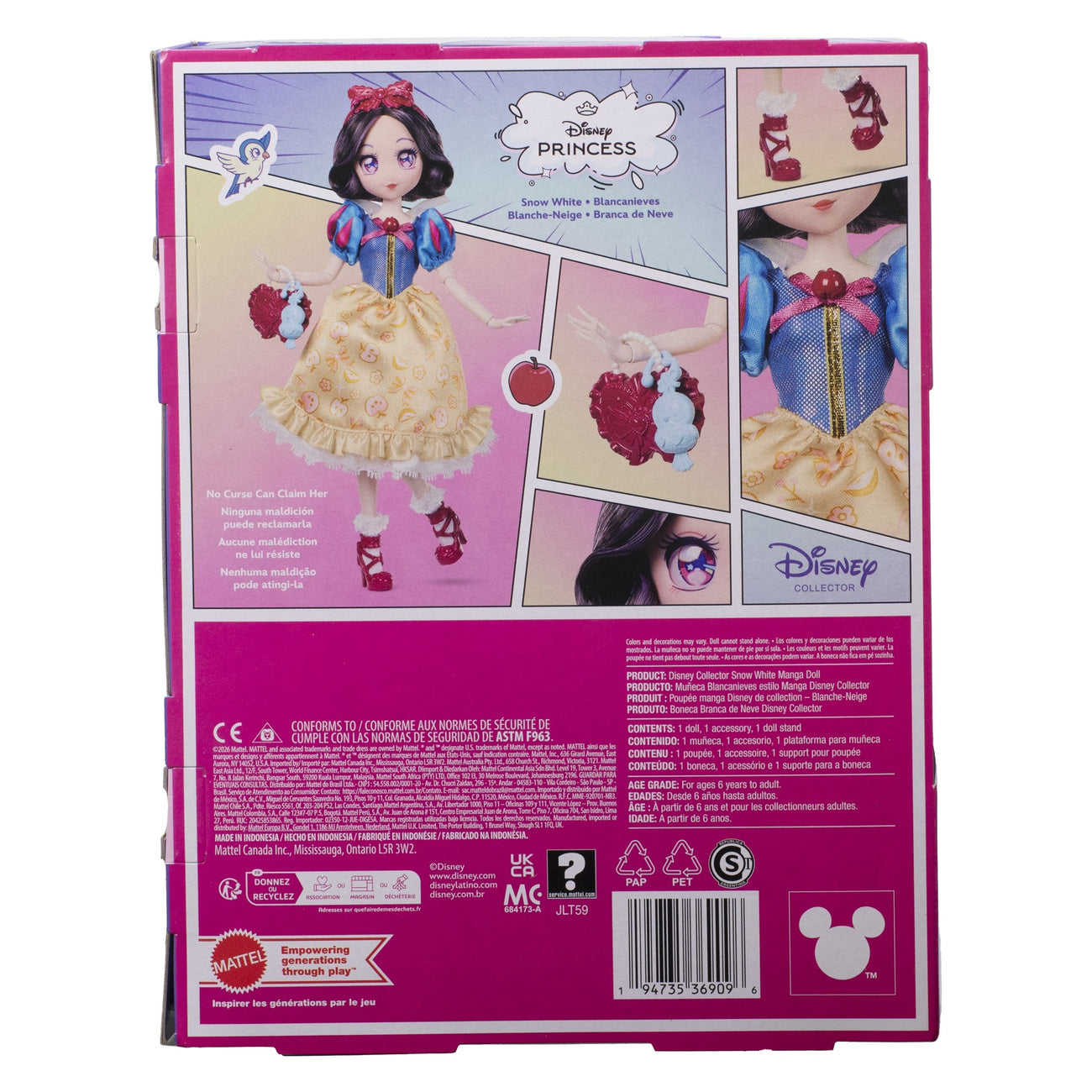 elbenwald-disney-princess-manga-schneewittchen-puppe-22-cm image 3