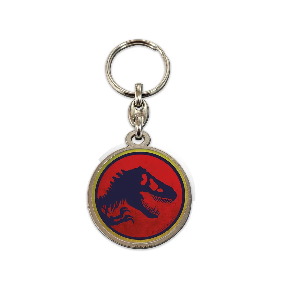 jurassic-park-logo-metall-schl-sselanh-nger-7-cm-dino image 1