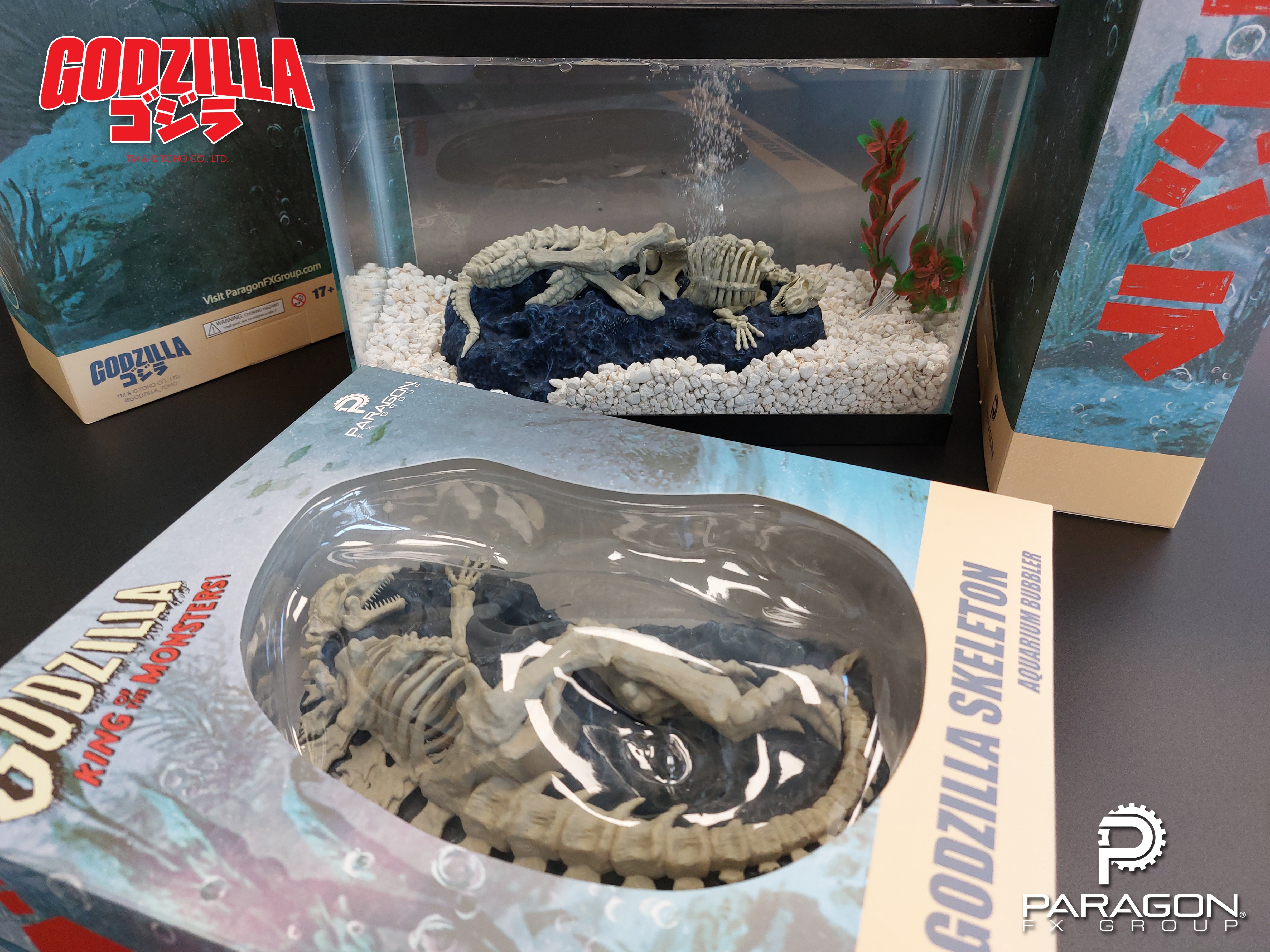 godzilla-skeleton-aquarium-bubbler-deko-20-cm-limited-edition image 2